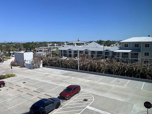 Looking out our hotel, Townplace Suite, Port Canaveral