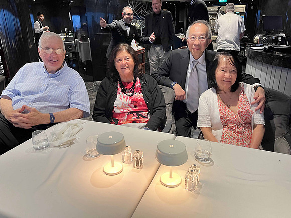 At the yacht club dining room