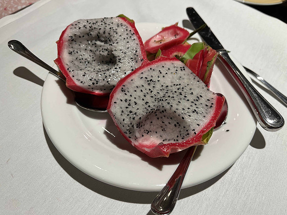 A dragon fruit also