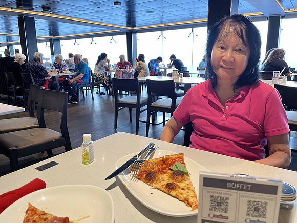 Best MSC pizza at sea.   Had to get it from the main buffet