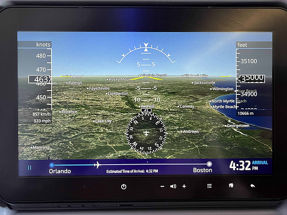 On the flight home