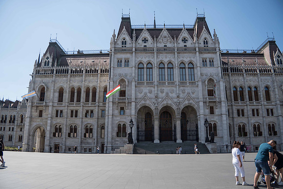 Back of the Hungarian Parliament building