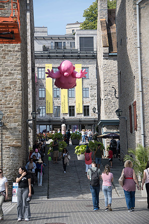 Walking towards Place Royale, Quebec City
