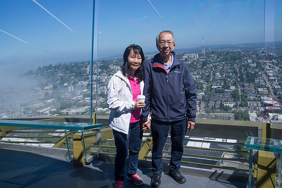 On the observation tower of Space Needle