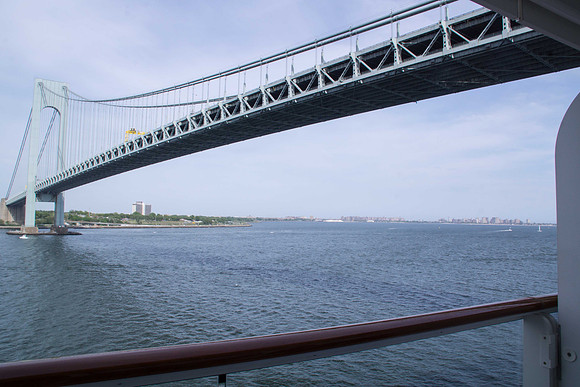 Going under Verrazano Narrows Bridge