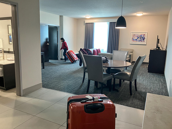 Got a Presidenial suite from the Crowne Plaza Hotel in Fort Lauderdale for one night.