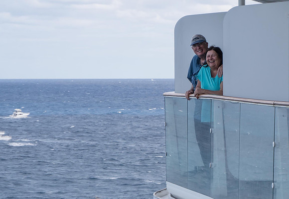 Cindy and Tom were a few staterooms over.