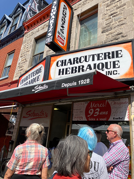 Famous smoked meat sandwich shop, Schwartz's