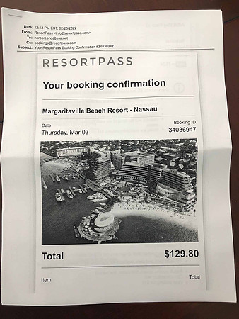 Got a day pass to this resort in Nassau
