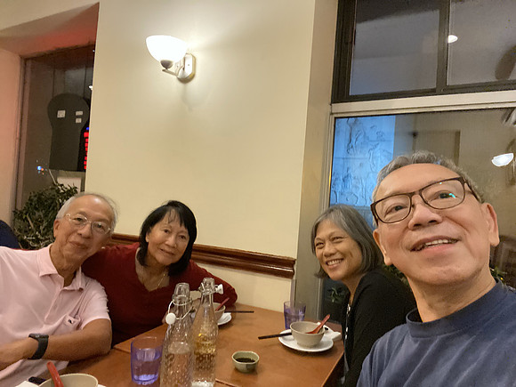 Dinner at a small Chinese restaurant in Chinatown